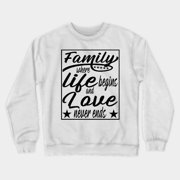 Family Children Families Marriage Starting Crewneck Sweatshirt by Monstershirts